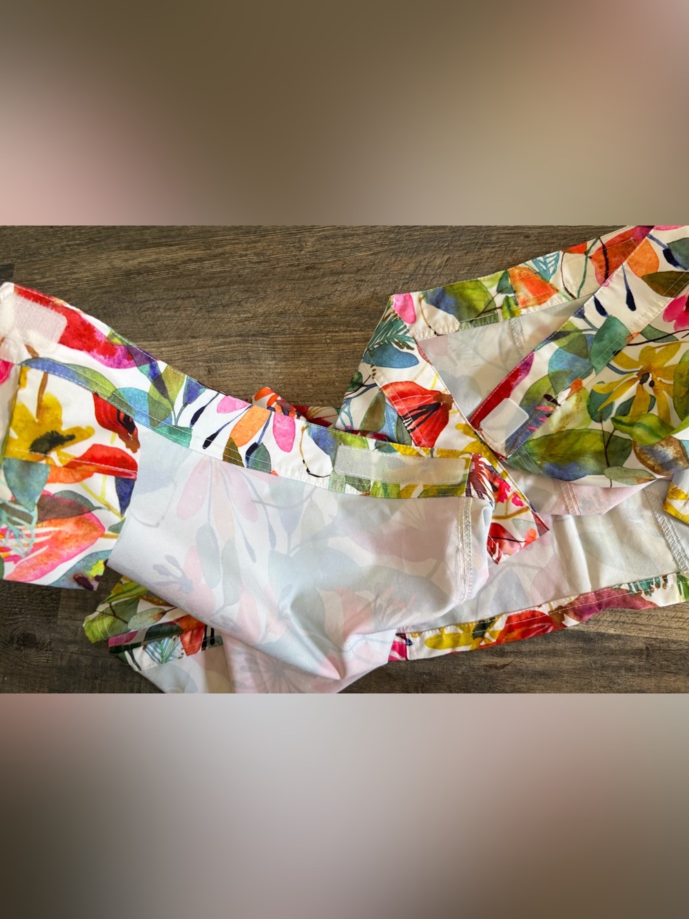 Rip Skirt Hawaii Size Medium Wildflower Watercolor Wrap Skirt Length 2 Vacation - Picture 8 of 12